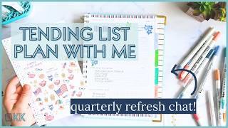 PowerSheets Tending List Plan with Me and Quarterly Refresh Goals Update Goal Setting System Chat