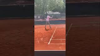 Lorenzo Sonego practise in Lyon    #tennis #italia #atp #wilson #mizuno #atptour #lyon #clay #sonego