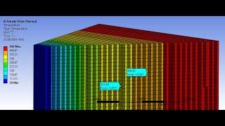 Урок 5. Расчет температуры через многослойную стенку в Ansys Thermal