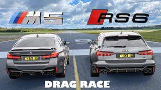Audi RS6 C8 vs BMW M5 Competition DRAG RACE  #audi #bmw #dragrace #topspeed #acceleration