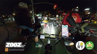 Meet the Crew- Nighttime Group Ride through NYC on the Zooz 750  eBike POV 4K