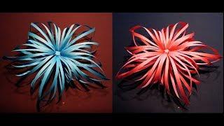 Flaming star - how to make a paper star - EzyCraft