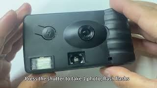 How to use a disposable camera with flash