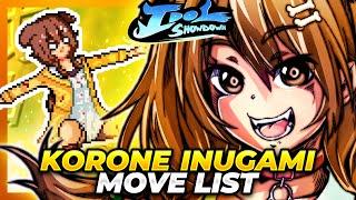 KORONE INUGAMI MOVE LIST - Idol Showdown Hololive Fighting Game