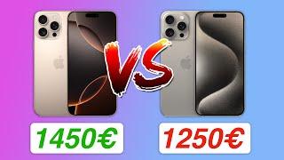 Schwierig iPhone 16 Pro Max VS iPhone 15 Pro Max Vergleich