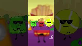 FRIES STYLE #animation #objectshows #bfdi #bfb #tpot #bfdia #gangnam #style #shorts