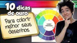 10 dicas de OURO para COLORIR MELHOR seus DESENHOS