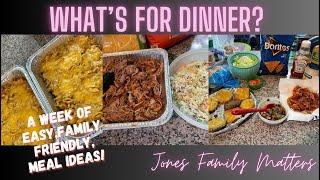 *3 NEW RECIPES* WHAT’S FOR DINNER? A week of simple family friendly & inexpensive meal ideas