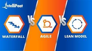 Lean vs Agile vs Waterfall  What is Lean  Difference between Waterfall and Agile  Intellipaat