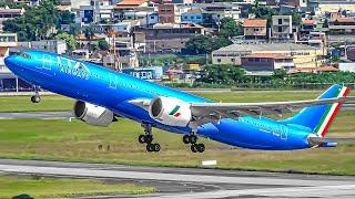 60 MINUTES of Plane Spotting at Sao Paulo Guarulhos Airport GRUSBGR