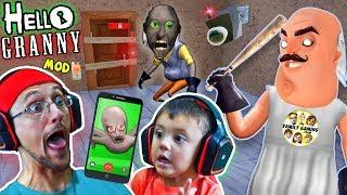 HELLO GRANNY a Hello Neighbor Grannys House Mod Mini-Game Baybee Slendrina FaceTimes FGTEEV