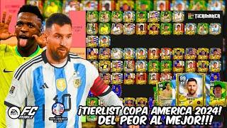 TIERLIST MEJORES JUGADORES COPA AMERICA EN FC MOBILE 24 QUE CARTAS VALEN LA PENA? 