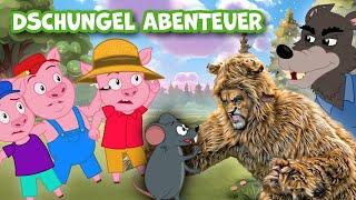 DSCHUNGEL ABENTEUER  Der Löwe und Die Maus   Märchen für Kinder  Gute Nacht Geschichte