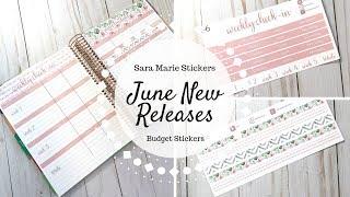 June NEW Releases  Sara Marie Budget Stickers 