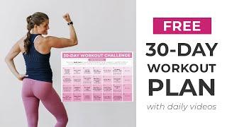 FREE 30-Day Workout Plan  At-Home Workout Plan with Daily Workout Videos