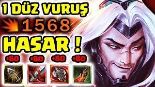 YASUOYA SADECE +80 AD VEREN İTEMLERİ ALMAK  24 DAKİKADA 31 KİLL ALIYOR 1 VURUŞ = ÖLÜM İNANILMAZ 