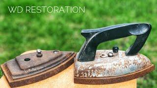 Old iron restoration. DIY sandblaster in 5 minutes.