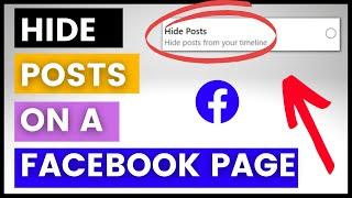 How To Hide Posts On A Facebook Page? in 2024