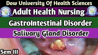 Salivary Gland Disorder  GIT Disorder  AHN  Bsn  Dow University