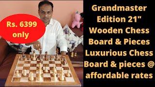 Grandmaster Edition Wooden Chessboard with Wooden Pieces @ 6399   Paramount Dealz - Unboxing