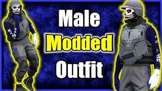 GTA5 I Blue WIREFRAME Male Outfit GORKA JOGGERS GOLF GLOVE & MORE