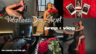 valentines day shoot  prep + vlog..IM A GF??