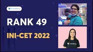 INI-CET Nov 2022 - Rank 49  Topper Interview  Dr. Prithvi Basu Roy with Dr. Zainab Vora