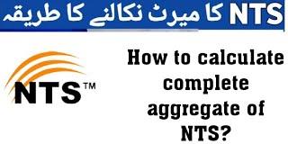 How to calculate overall aggregate of NTS Test ?  NTS Merit Calculator