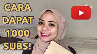 CARA MENDAPATKAN 1000 SUBSCRIBER PERTAMA DENGAN CEPAT