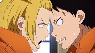 Fire Force S2 English Dubbed - Shinra & Arthur Arguing