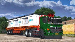 Share Livery Mod Bussid Truck Hino 500 Trailer Kontainer Beton