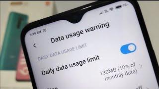 Redmi 9 Data usage warning data warning setting use kaise kare