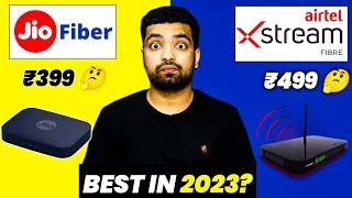 Jio Fiber Vs Airtel XStream Fiber In 2023 ️ Which Is Better?  Plans Installation Speed Charges