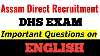 dhs exam 2022 english  direct recruitment 2022   important english questions