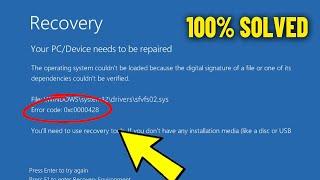 Your PC needs to be repaired Error code 0xc0000428 in Windows 11  1087 - How To Fix Blue Screen 