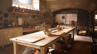 AmbienceASMR Downton Abbey Edwardian Manor House Kitchen 5 Hours