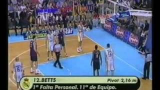 Baloncesto  Barcelona  Real Madrid 5º partido final ACB 2000