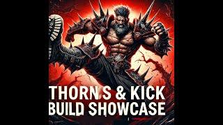 Diablo 4 Season 6 - Barbarian Kick & Thorns build Pit 80