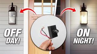How To Install Automatic Day And Night Light Sensor  Easy Electrical DIY For Your Outdoor Lights