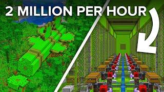 We Built The MOST Overpowered Bamboo Farm in Minecraft