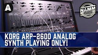 NEW Korg ARP-2600 Analog Synthesizer - No Talking Just Playing - NAMM 2020
