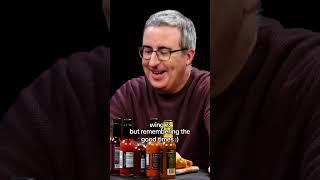 John Olivers reaction to every wing on Hot Ones  