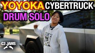 Meet the FIRST Pro Drummer To Play On A Cybertruck - Yoyoka