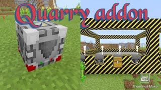 Quarry addon in Minecraft pe