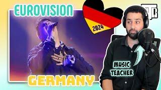 Germany Eurovision 2024 Reactionalysis - Music Teacher Analyses Always On The Run - Isaak Reaction