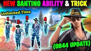 New SANTINO character ability Test & Details  How to use SANTINO character Ability  Harsh78