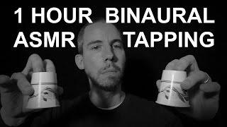 1 Hour Binaural ASMR Tapping  No Speaking  Traditional ASMR 