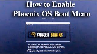 How to Enable Phoenix OS Boot Menu  Not Booting  Boot Problem Fixed