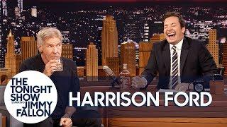 Harrison Ford and Jimmy Sip Glasses of Scotch and Tell Each Other Jokes