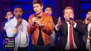 Riff-Off w Jamie Foxx & Ansel Elgort